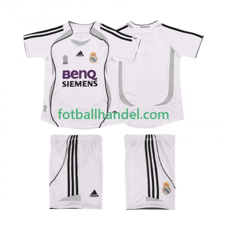 Barn Fotballdrakter Real Madrid 2006 2007 Hjemme Retro Kortermet